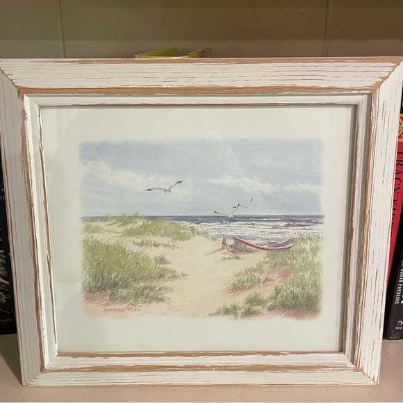 Barbara Fleri Beach Scene Framed Print - Picture 1 of 2
